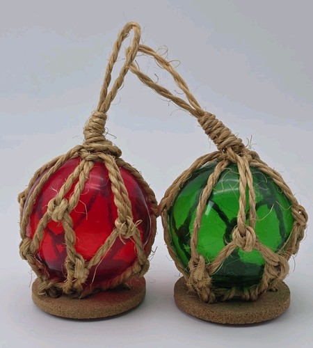 Vintage pair glass fishing - vintage,