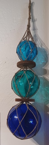 Glass float fishing - glass, trio